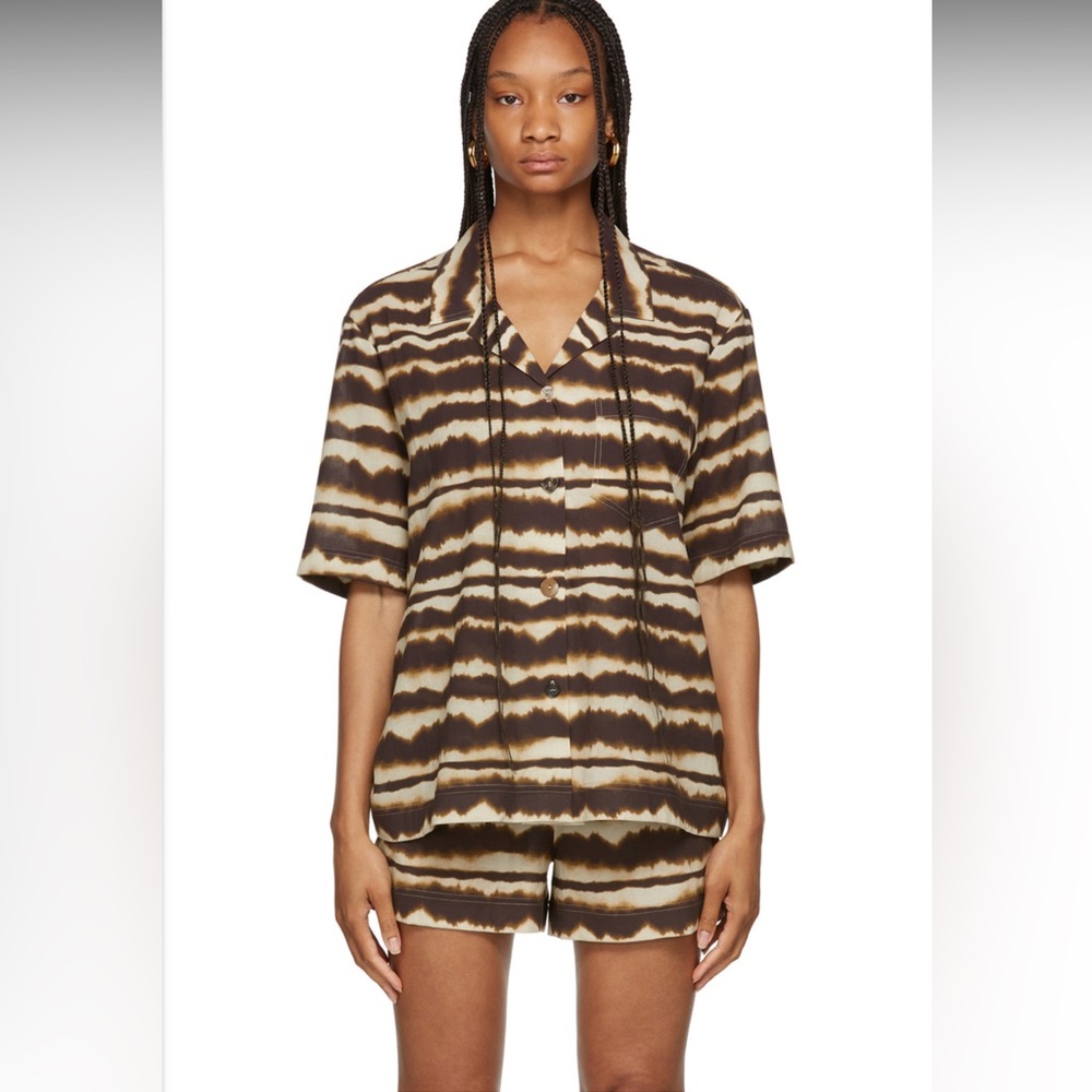Nanushka Soho striped tie-dye shirt. Worn twice.